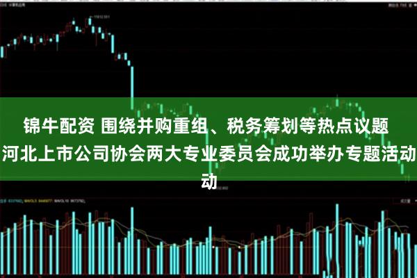 錦牛配資 圍繞并購重組、稅務(wù)籌劃等熱點議題 河北上市公司協(xié)會兩大專業(yè)委員會成功舉辦專題活動